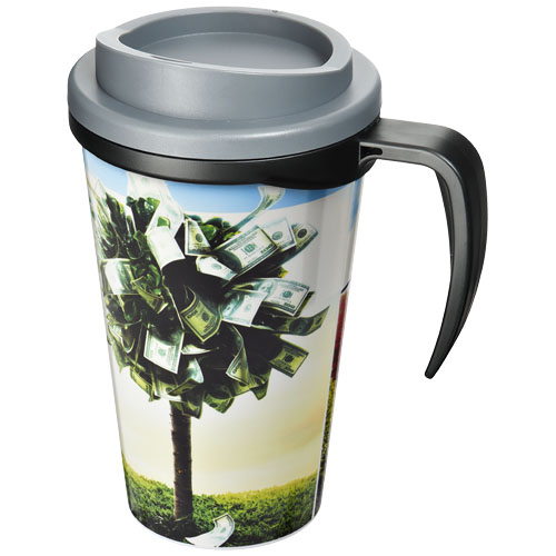 Mug isolant Brite-Americano® grande 350ml Noir et Gris
